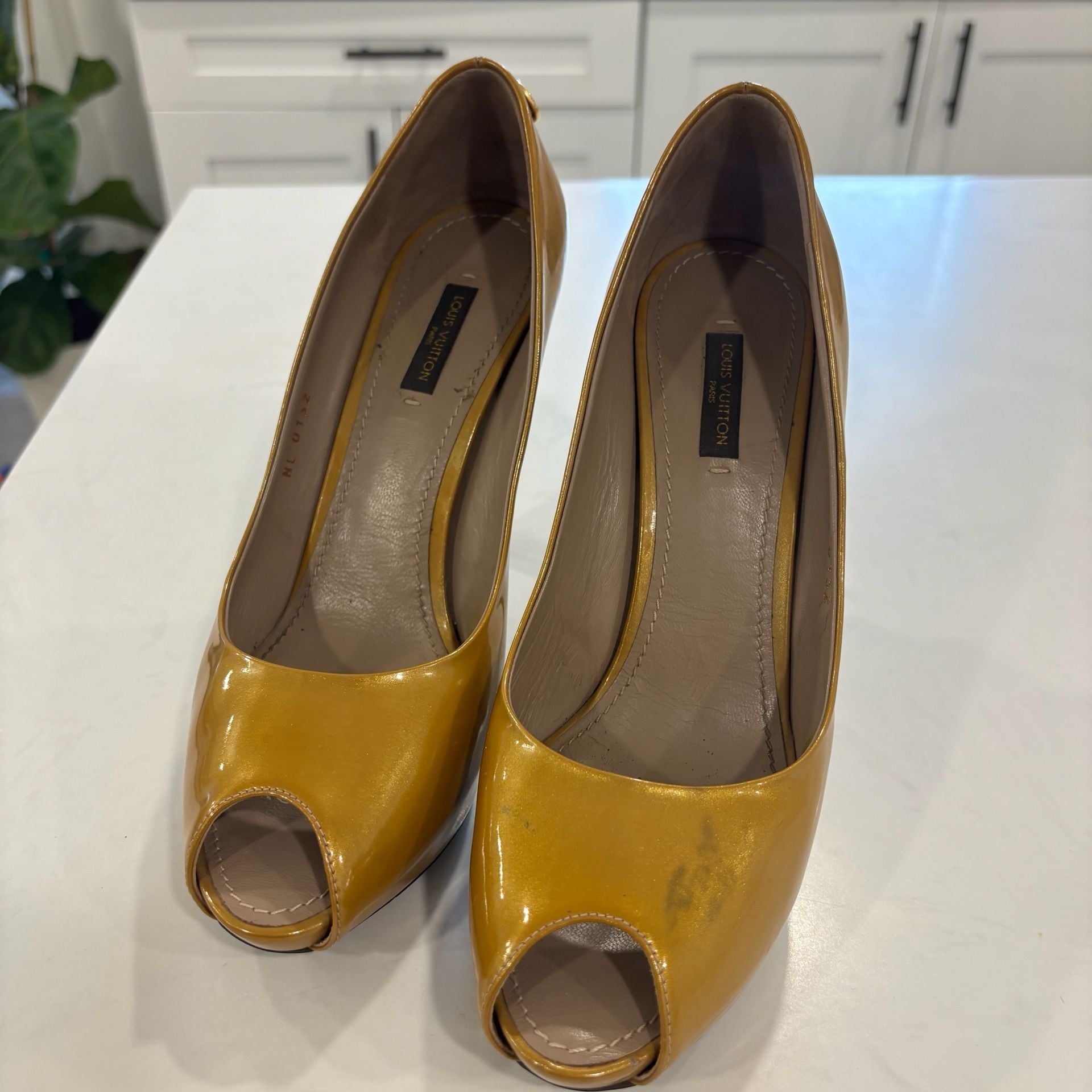 Louis Vuitton Oh Really Peep Toe Pumps Patent Leather Heels 12