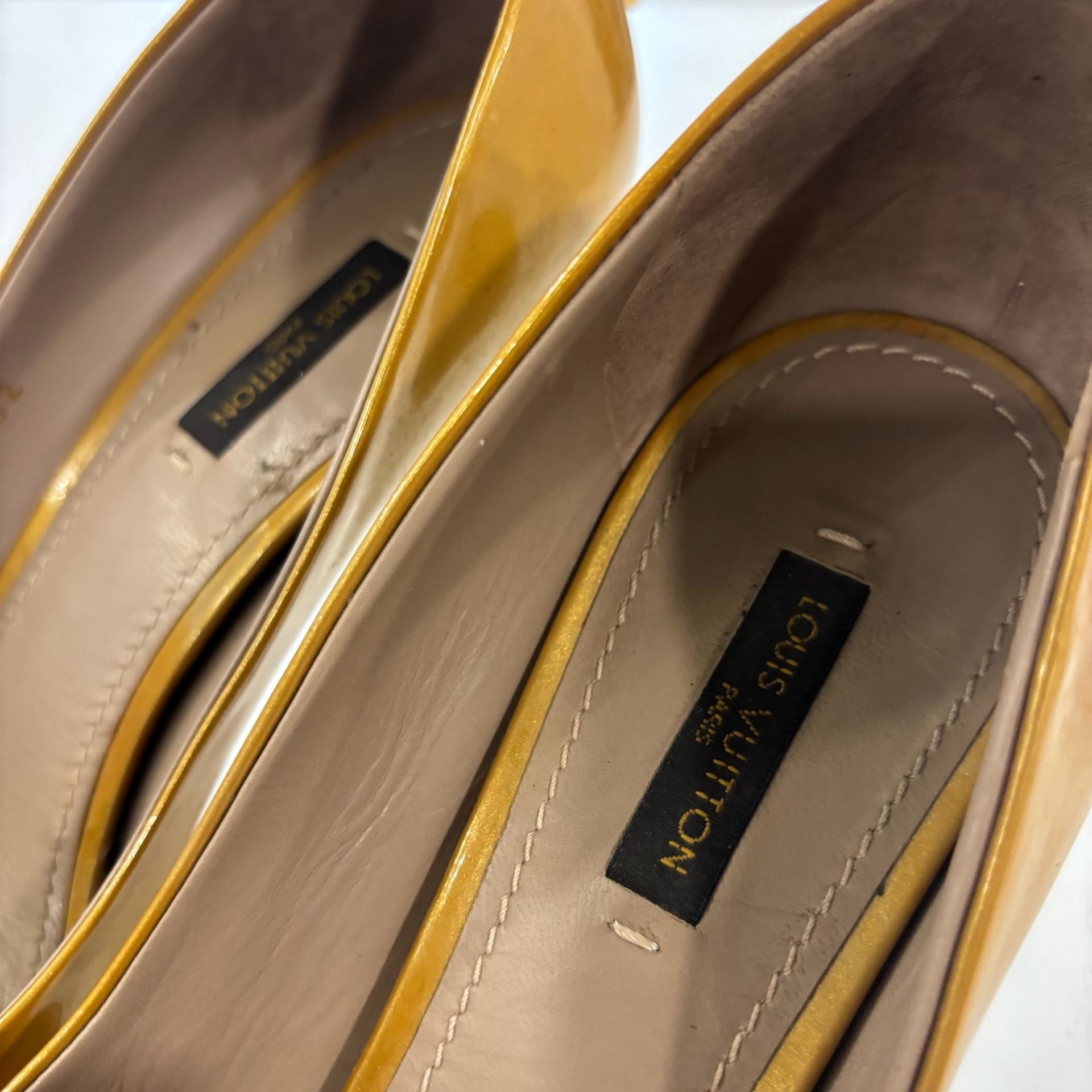 Louis Vuitton Oh Really Peep Toe Pumps Patent Leather Heels 13