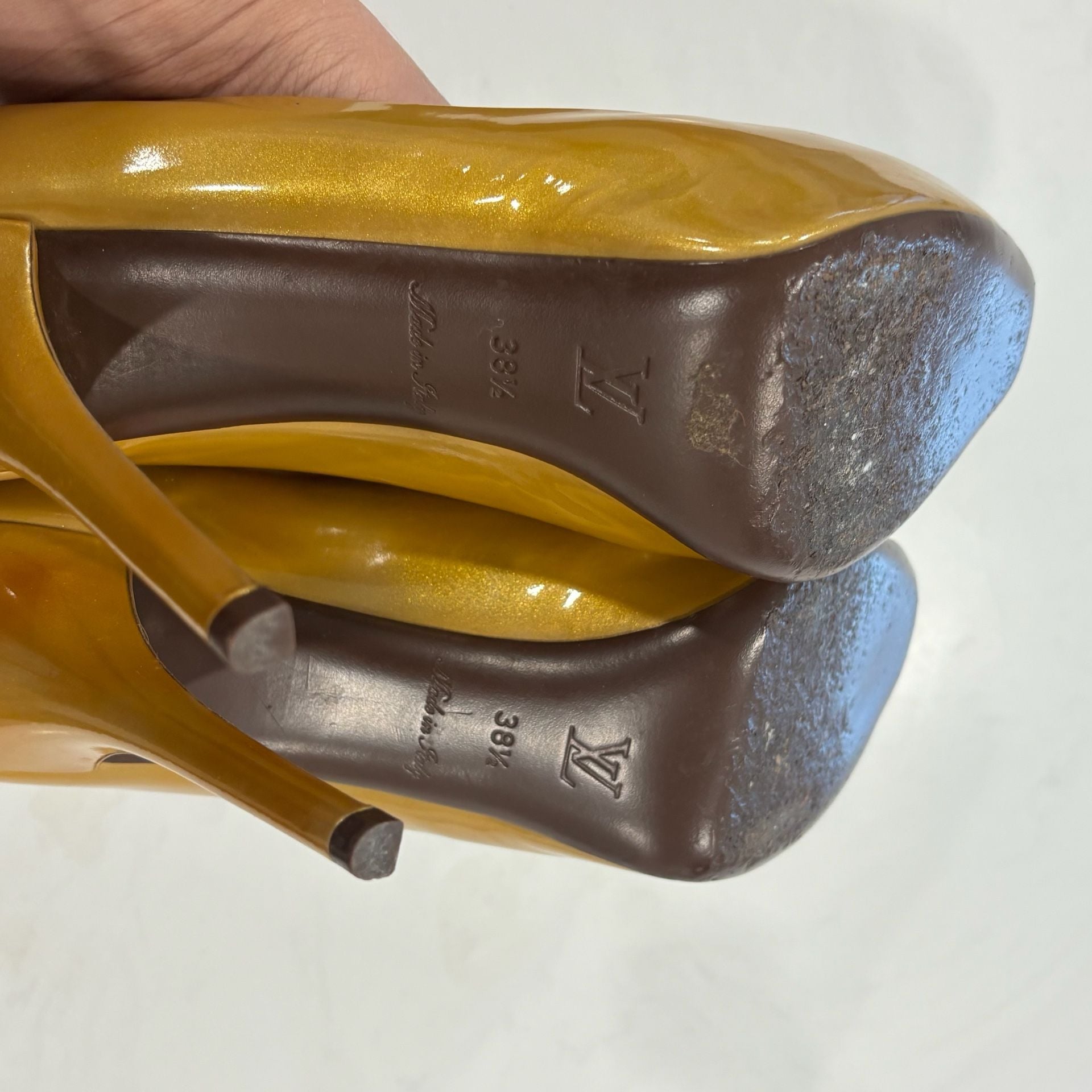 Louis Vuitton Oh Really Peep Toe Pumps Patent Leather Heels 17