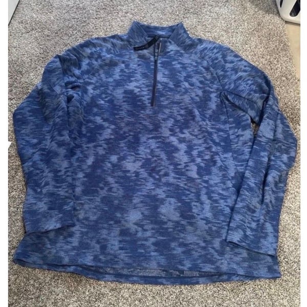 Lululemon Surge Warm Half Zip Pullover Size XL Blue Camo