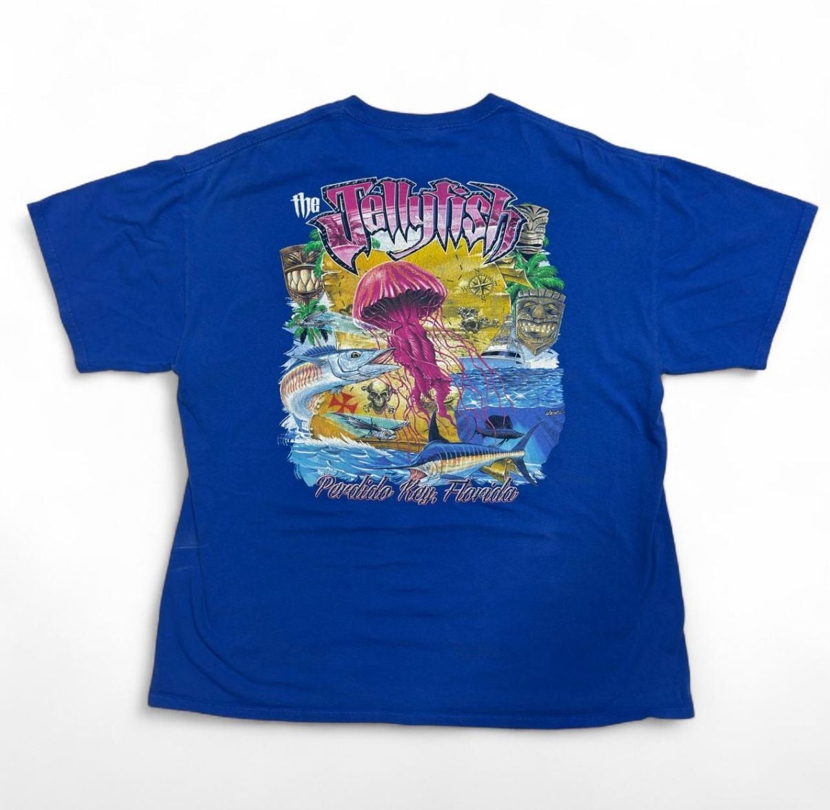 Gildan The Jellyfish T-Shirt XL Blue Perdido Key 2