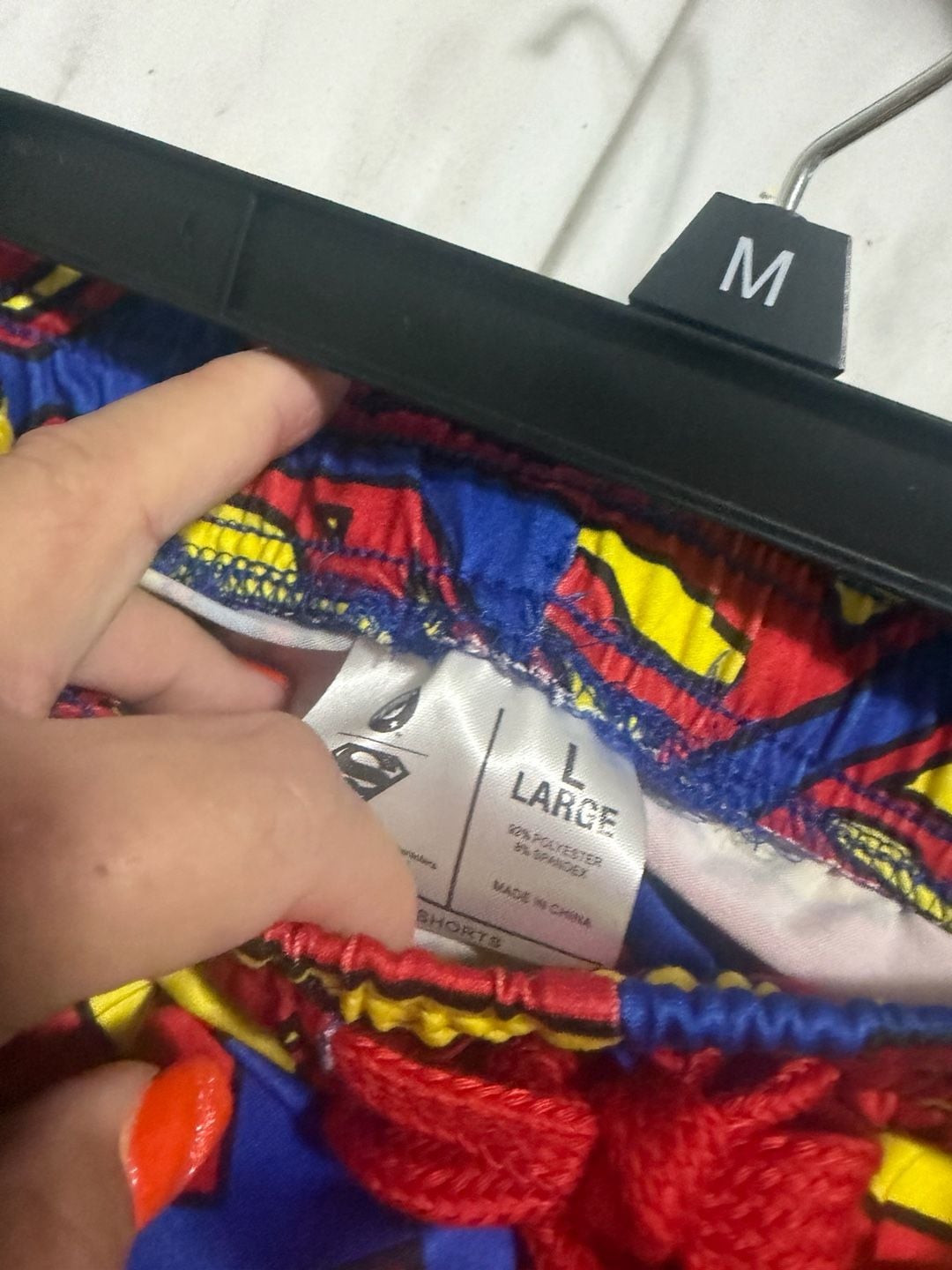 DC Comics Superman Logo Pajama Shorts Size Large Blue Allover Print Large 4