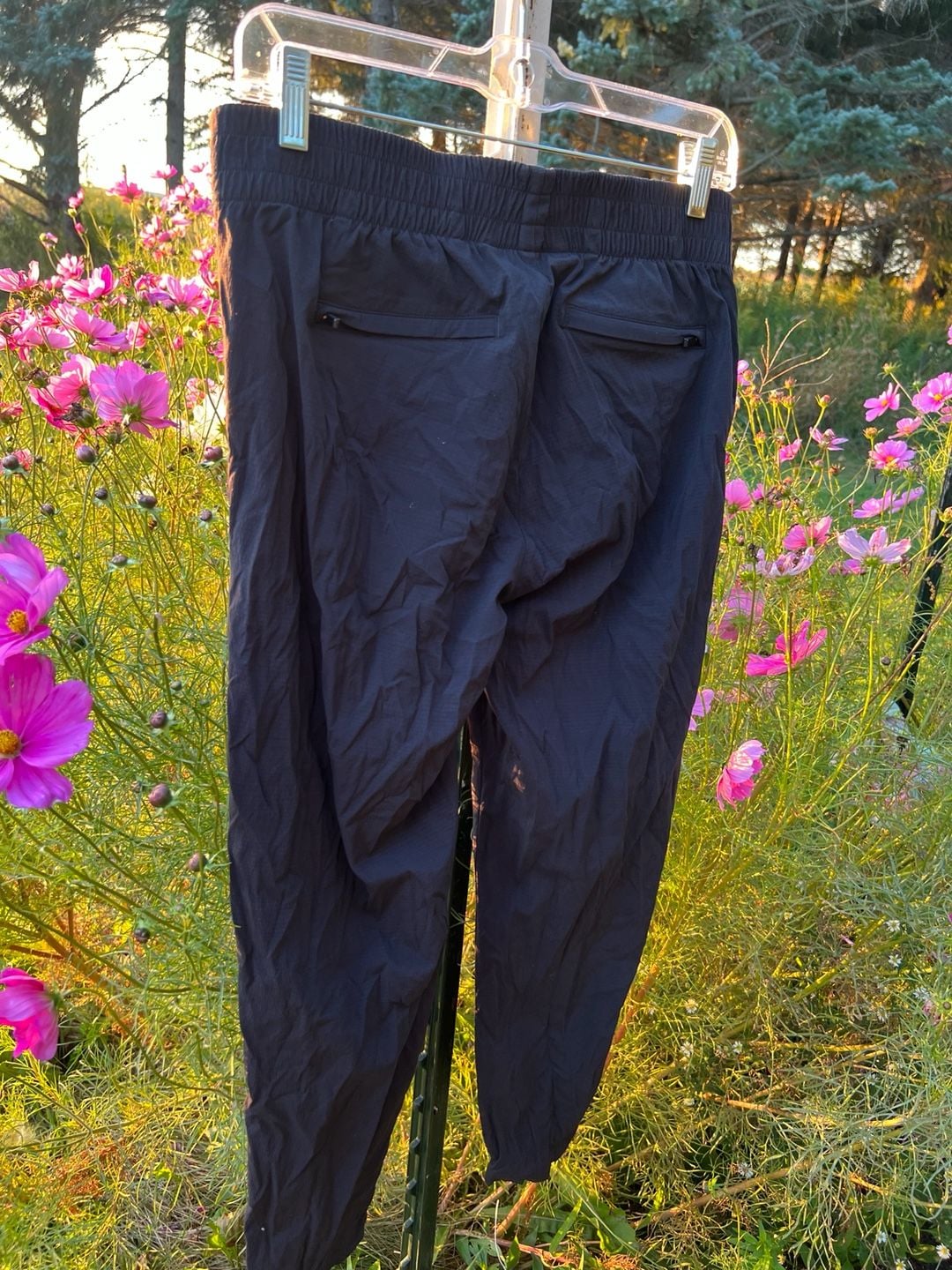Athleta Mod Trekkie Pants Size S Black Zip Pocket 5