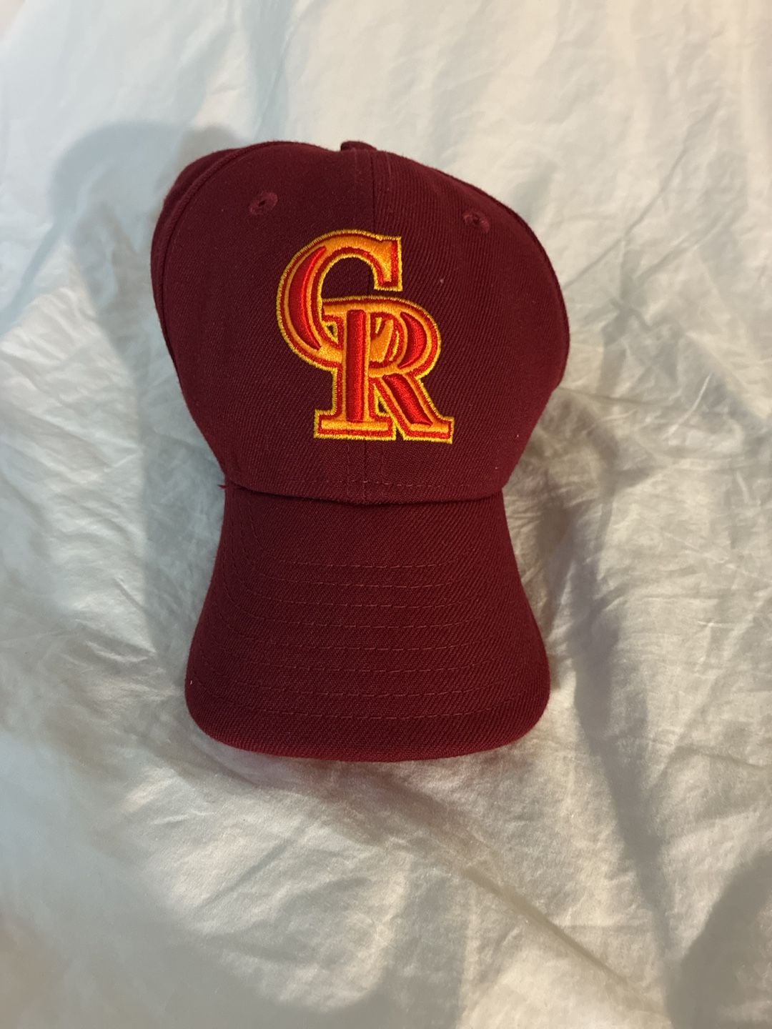 New Era Colorado Rockies 59FIFTY Fitted Hat Size 7 1/4 Badlands Burgundy 2