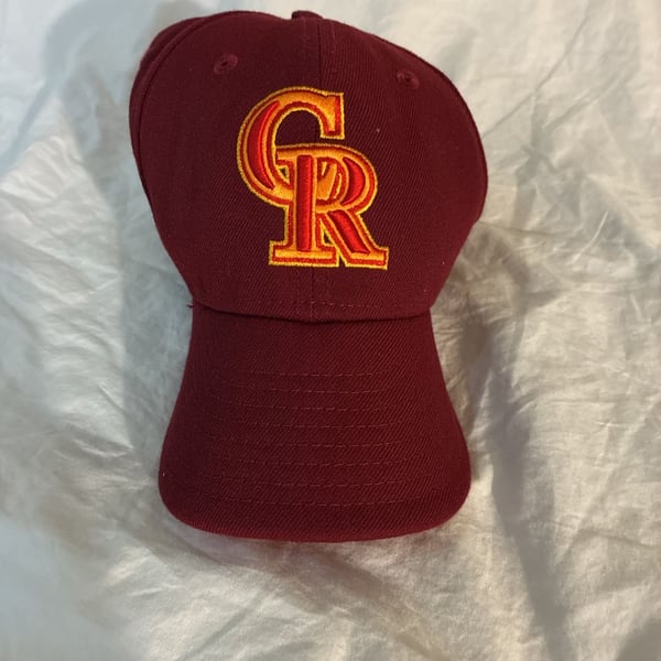 New Era Colorado Rockies 59FIFTY Fitted Hat Size 7 1/4 Badlands Burgundy