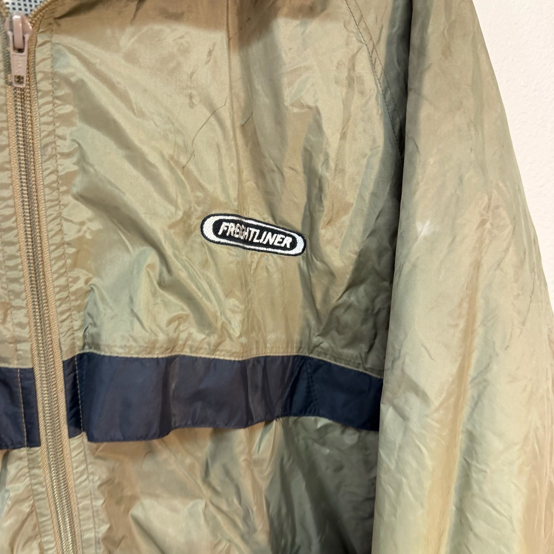 Dunbrooke Freightliner Clubhouse Jacket Size L Bronze Nylon Windbreaker 4