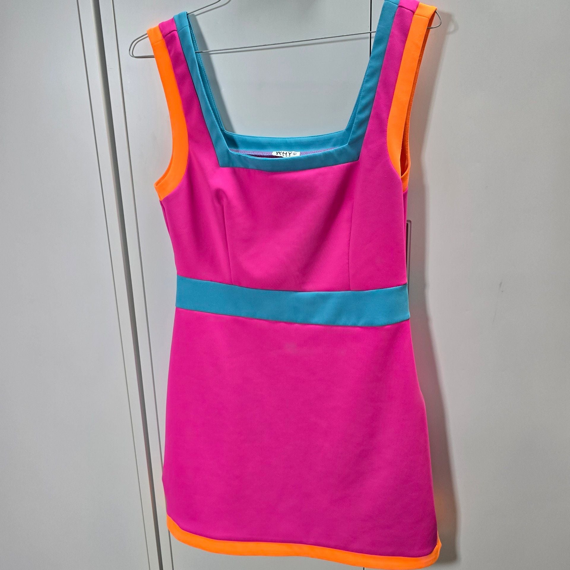Why Dress Colorblock Mini Dress 2