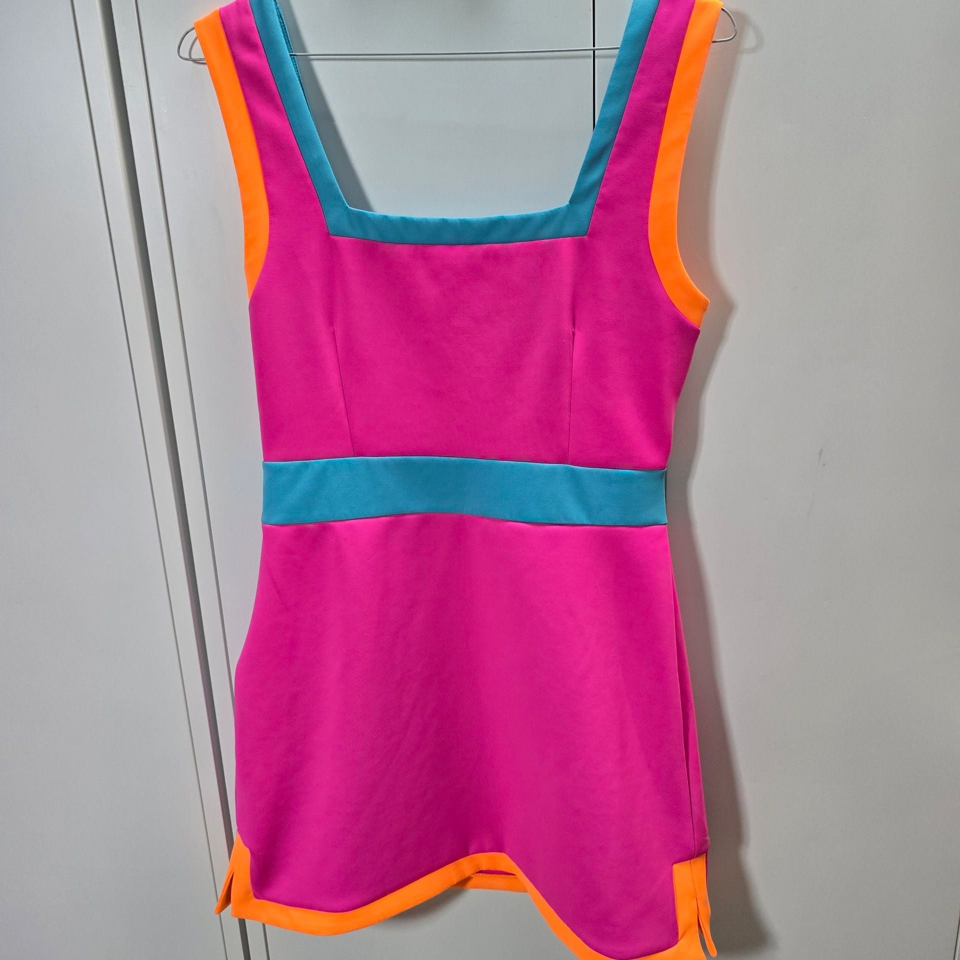 Why Dress Colorblock Mini Dress 8