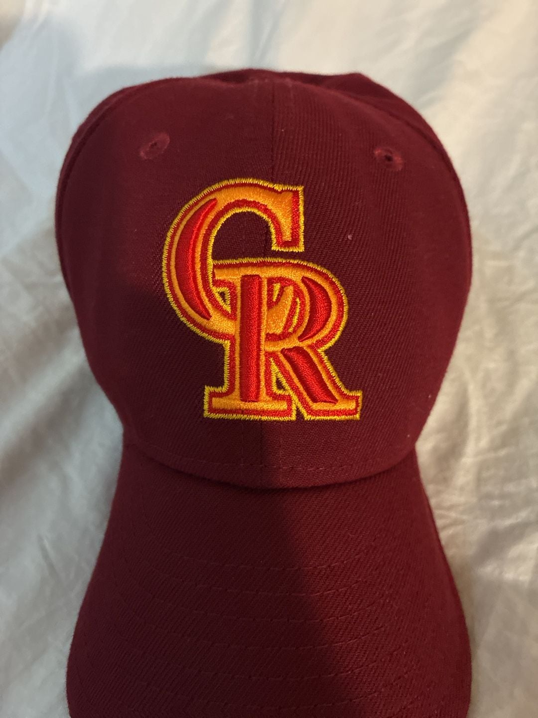 New Era Colorado Rockies 59FIFTY Fitted Hat Size 7 1/4 Badlands Burgundy 11