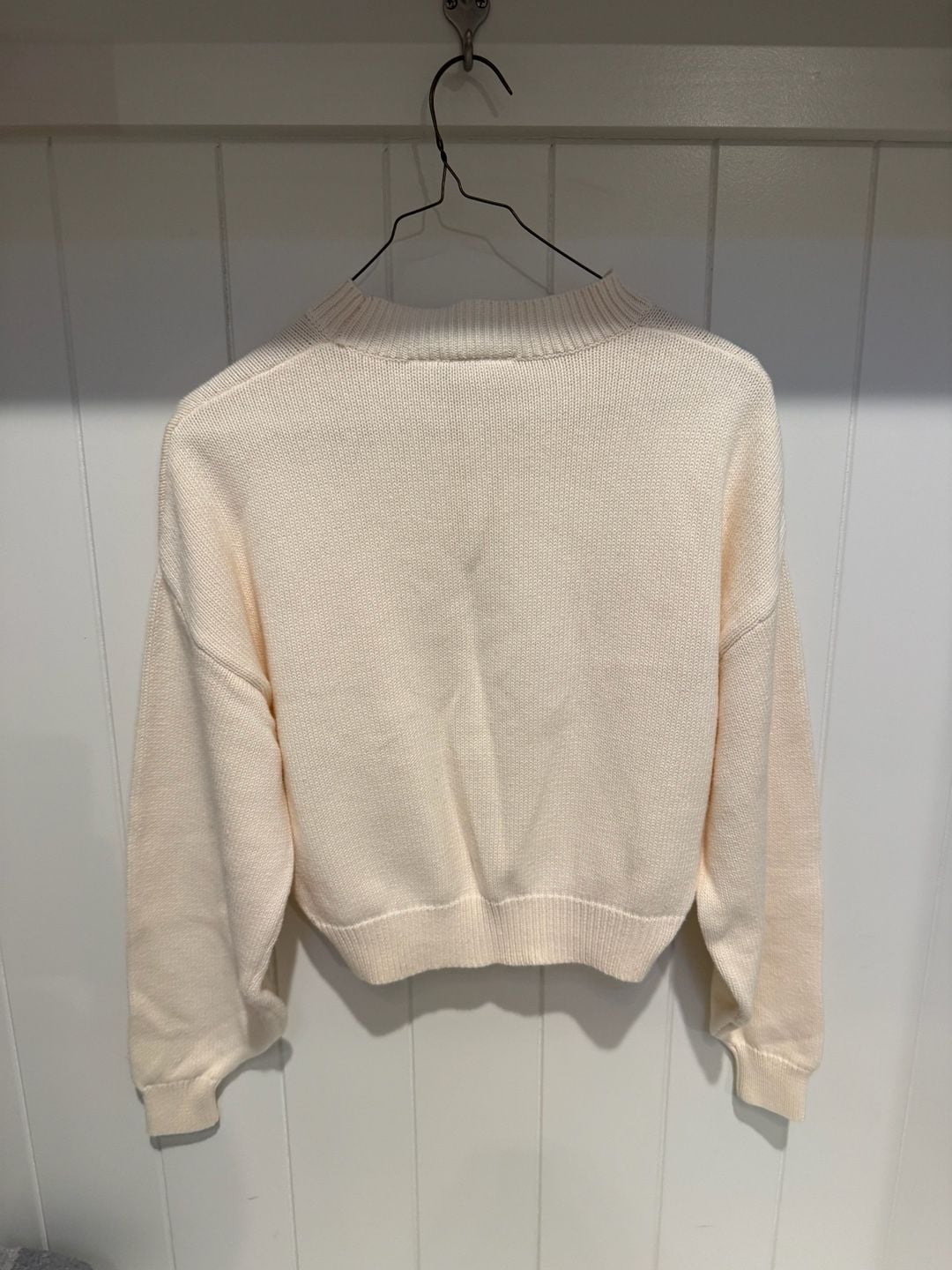 C/Meo Collective Cream Knit Sweater Size S 5