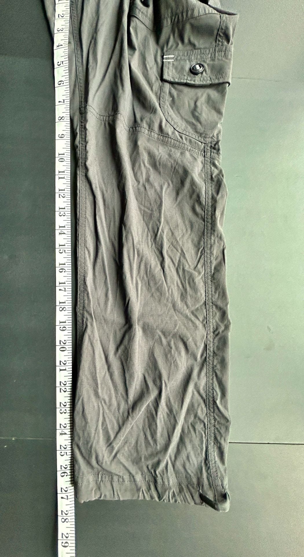 L.L. Bean Cargo Pants Size XS Petite Gray Nylon 9