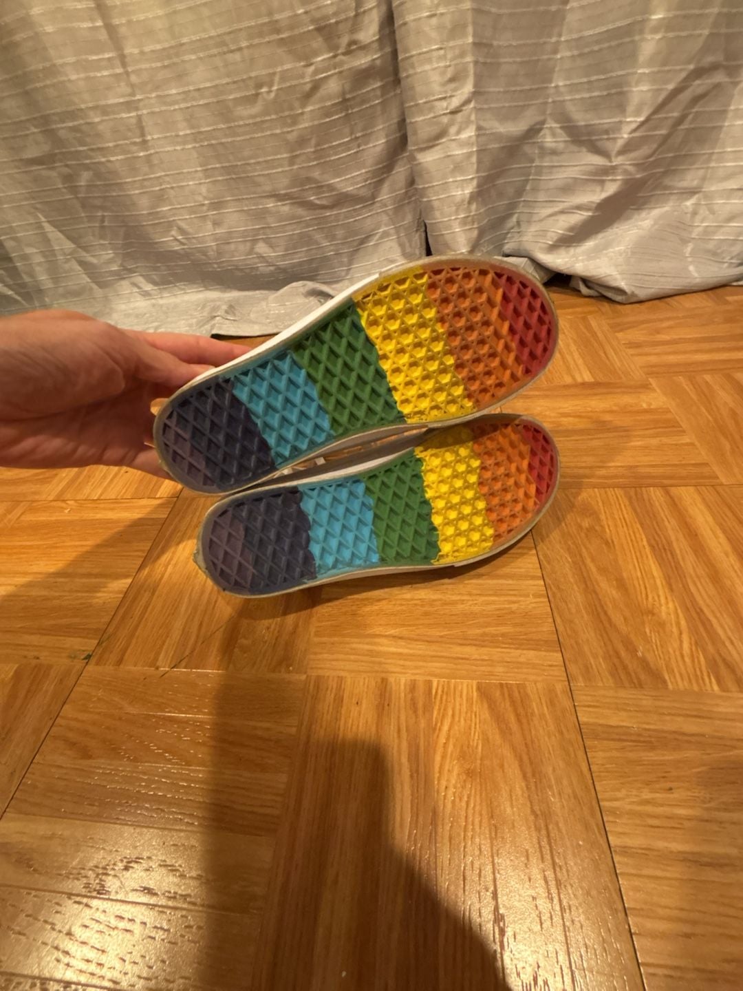 Vans Old Skool White Rainbow Skate Shoes Sneakers 7