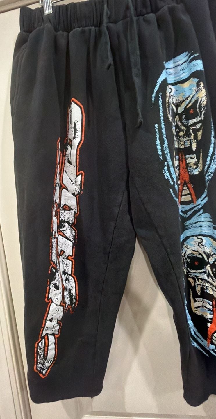 Cheatin Snakes Worldwide Graphic Sweatpants Size L Black 4