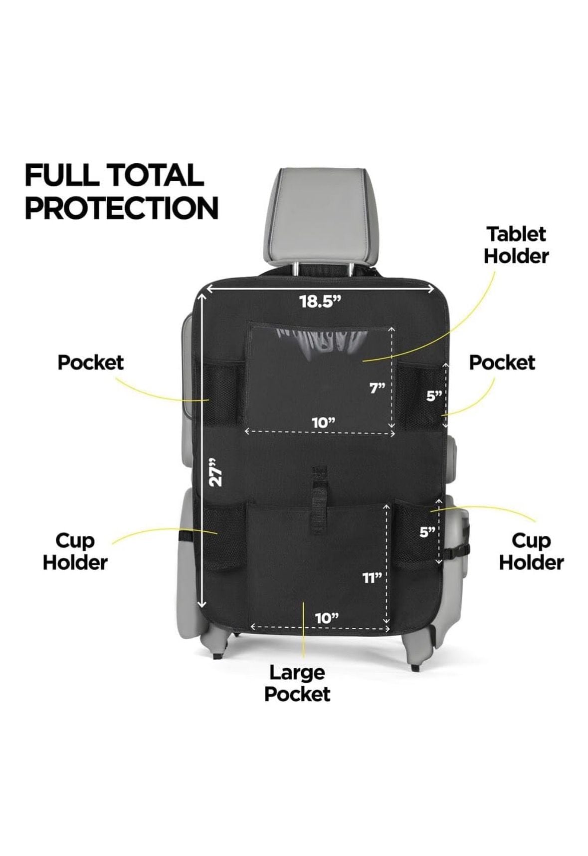 Lebogner Seat Back Kick Mats With Pocket 2