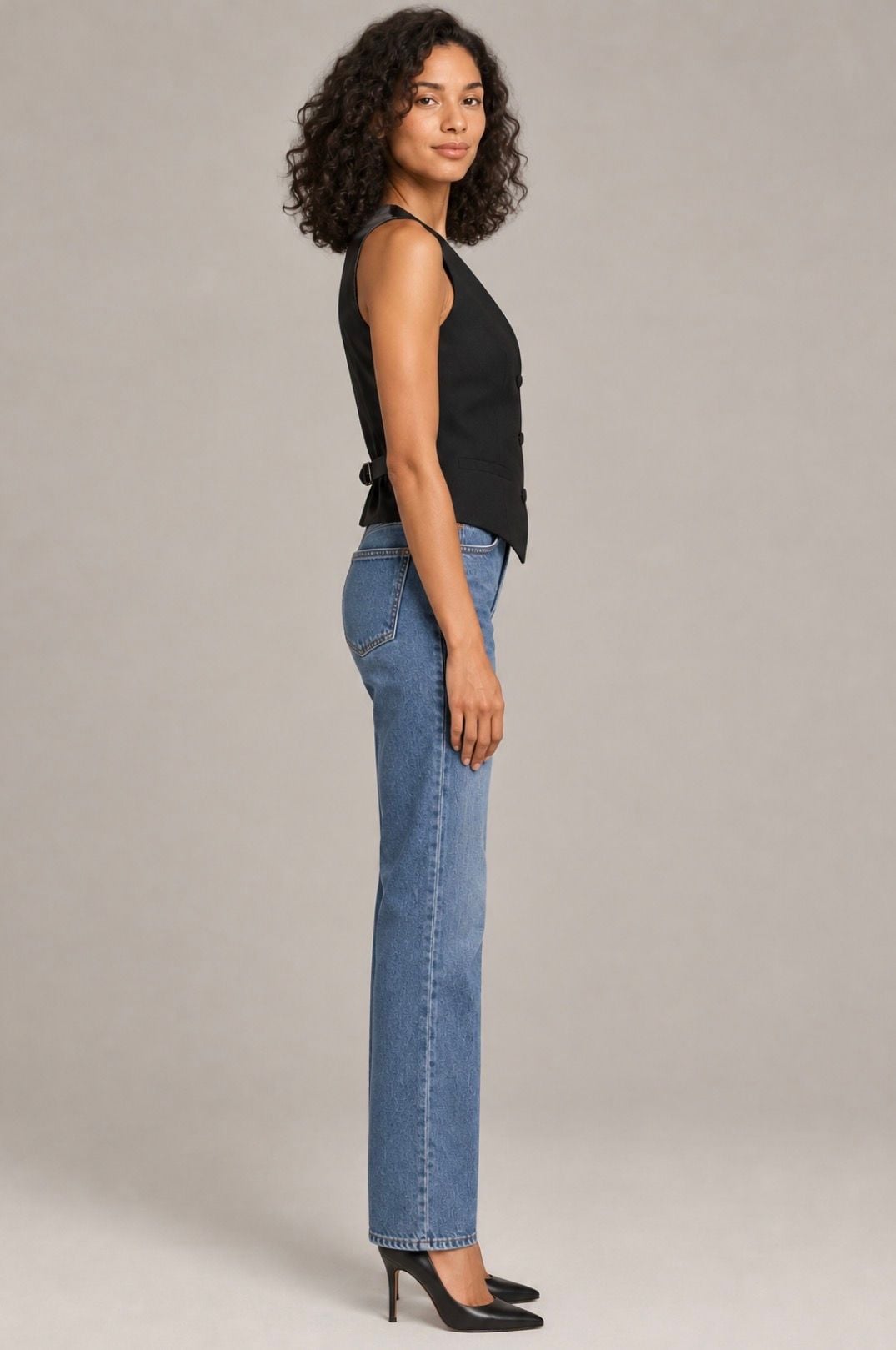 GapStudio Women’s Black Tuxedo Vest NWOT – XS 3