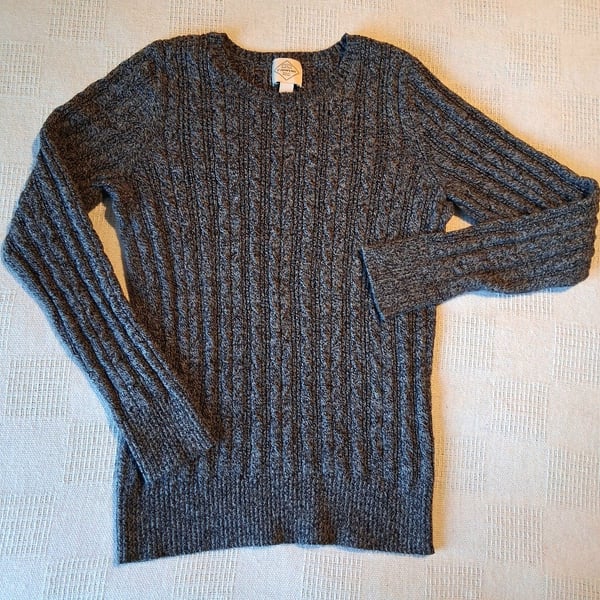 St. John's Bay Gray Cable Knit Sweater