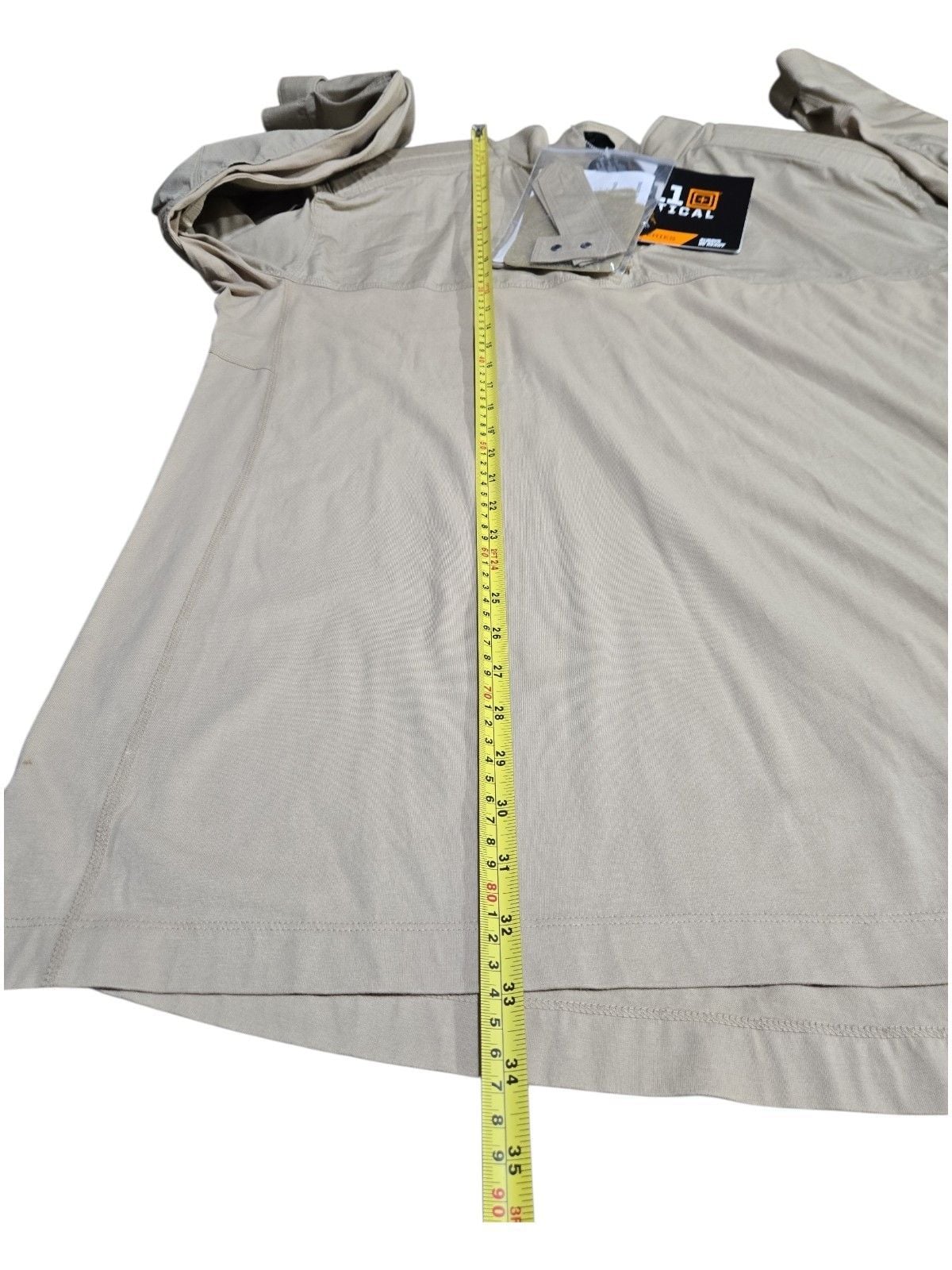 5.11 Tactical XPRT Rapid Shirt Size 2XL TDU Khaki Long Sleeve 9