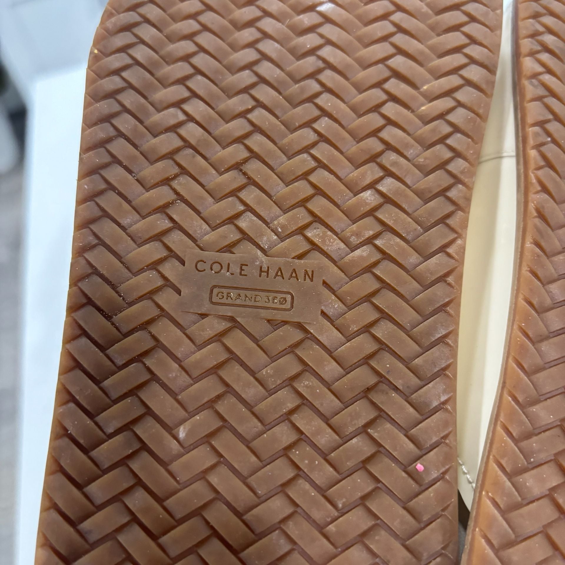 Cole Haan Marisol Footbed Sandal Ivory Patent Leather 7