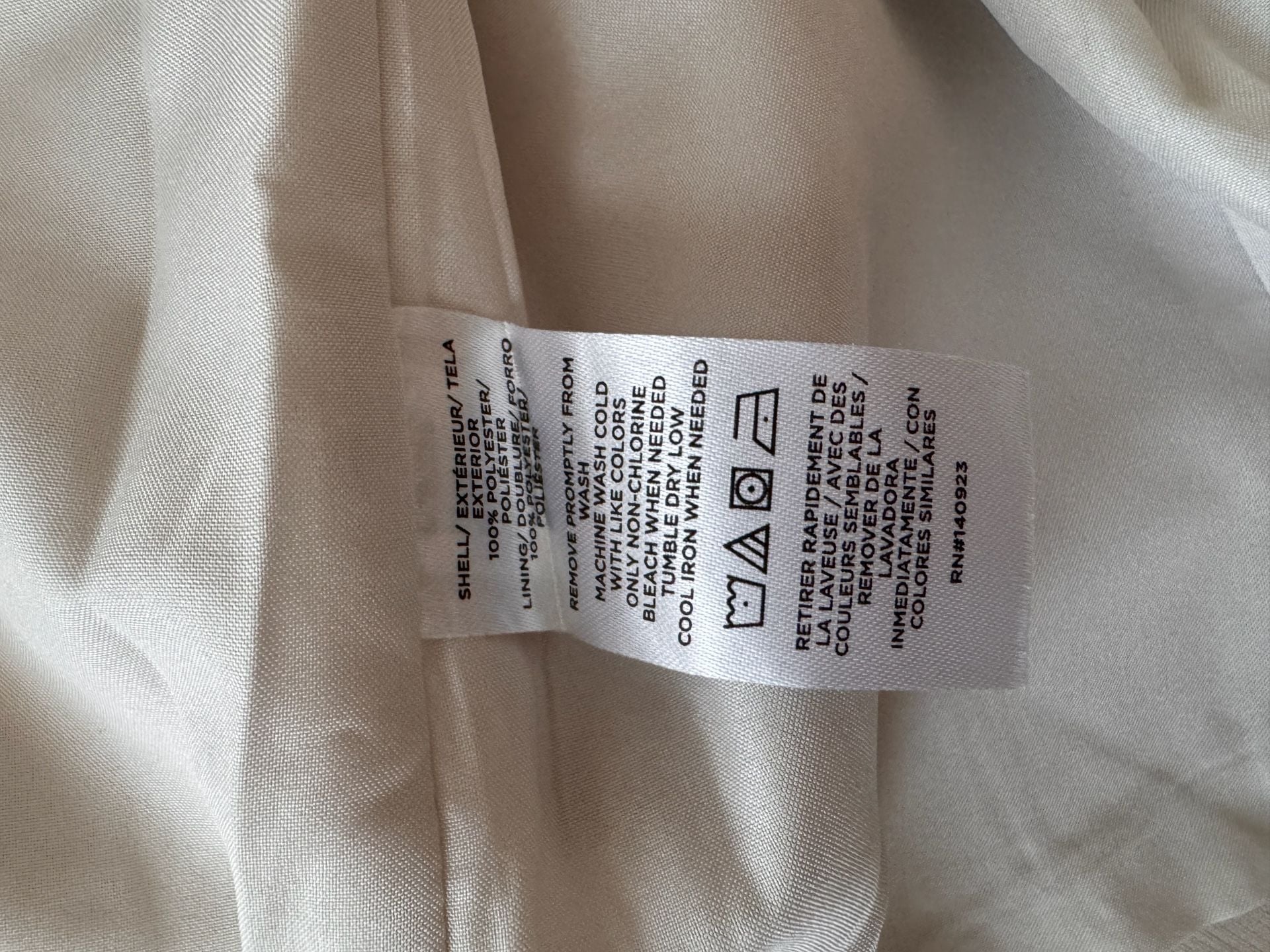 LOFT Crepe Drape Dress Size 2 Beige Button Front Mini 5