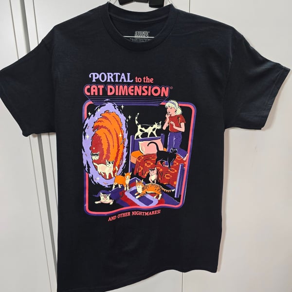 Steven Rhodes Portal To The Cat Dimension T-Shirt