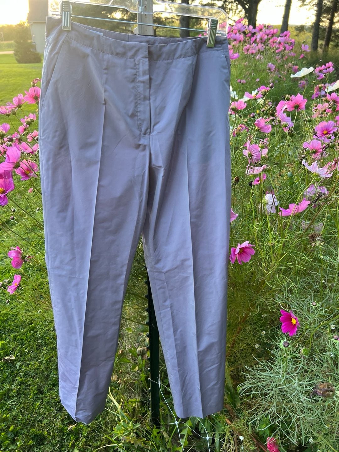 Cerruti 1881 Size 38 Purple Polyester Dress Pants 4