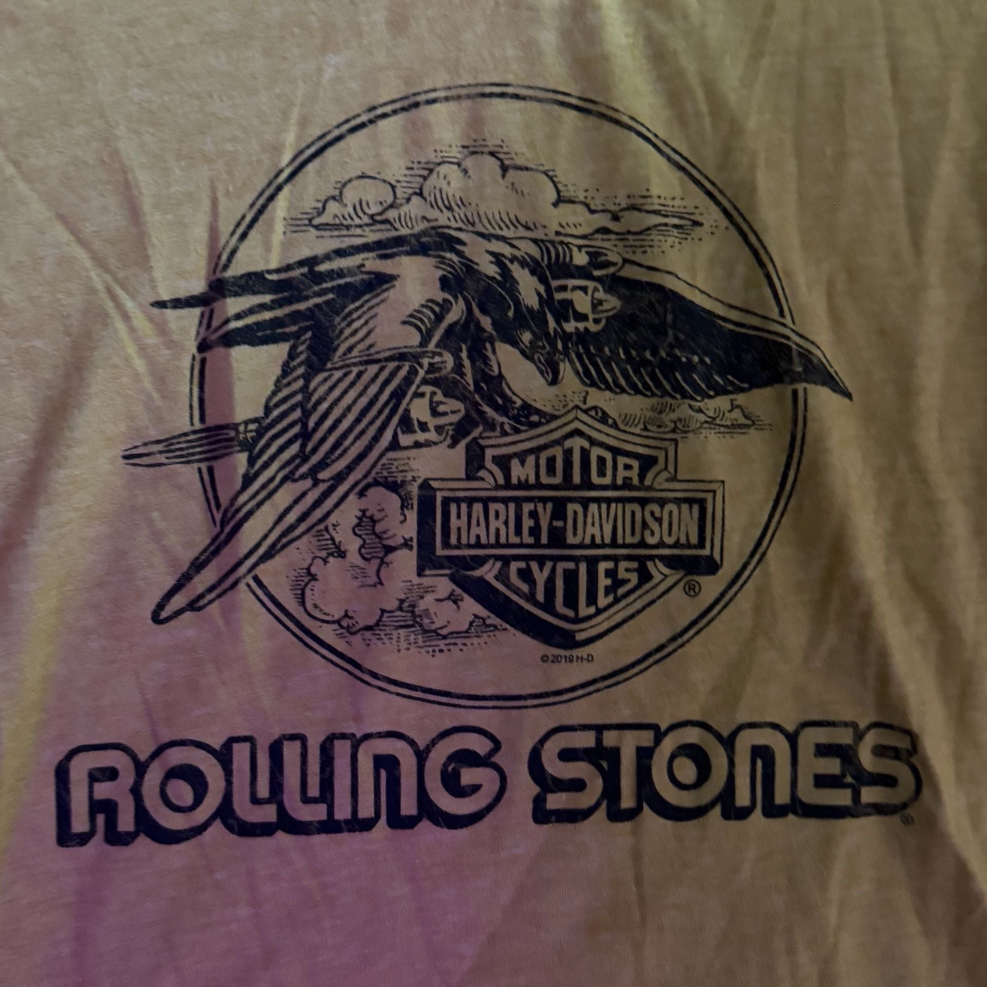 Harley-Davidson Rolling Stones Jet Eagle T-Shirt Size XS 4