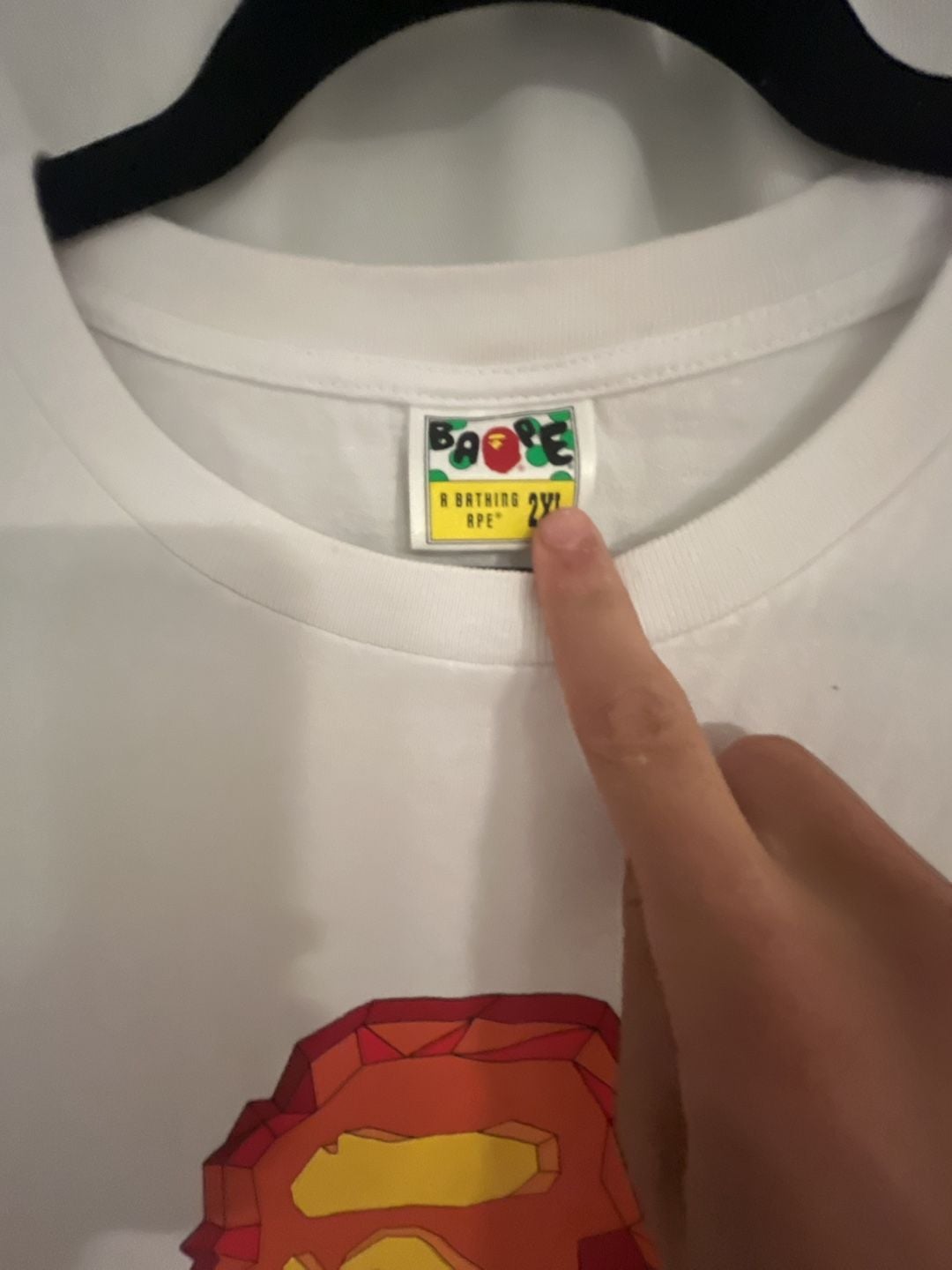 A Bathing Ape Polygon Ape Head Tee Size 2XL White 3