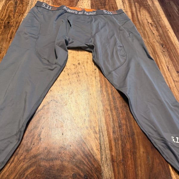 5.11 Tactical Series Base Layer Pants 3X-Large Gray Performance Tights