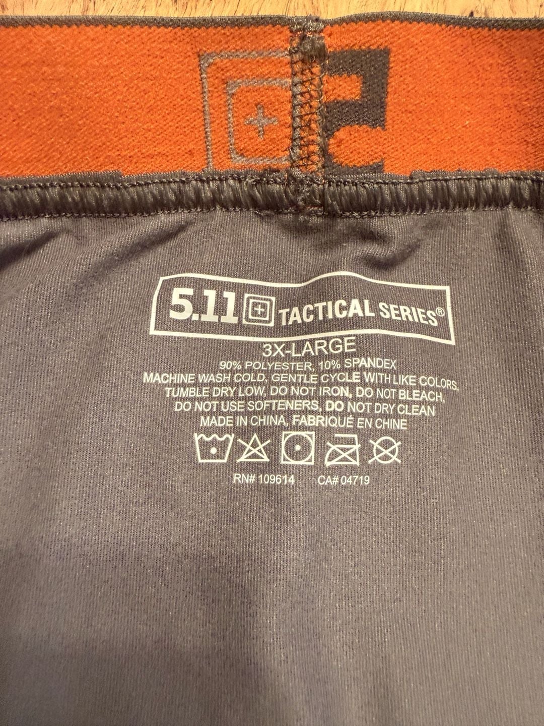 5.11 Tactical Series Base Layer Pants 3X-Large Gray Performance Tights 7