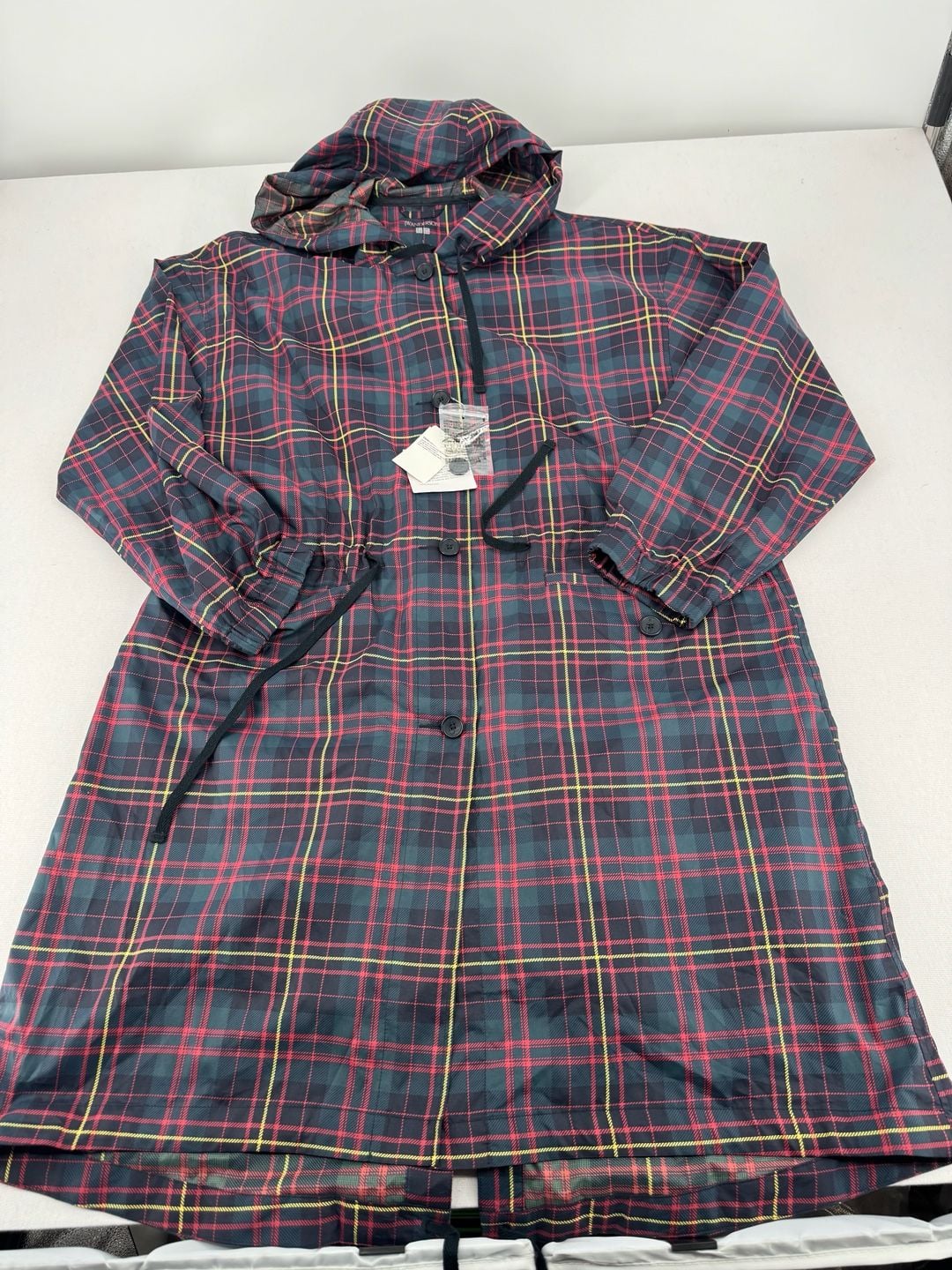 JW Anderson Plaid Hooded Jacket Red Green Tartan 3