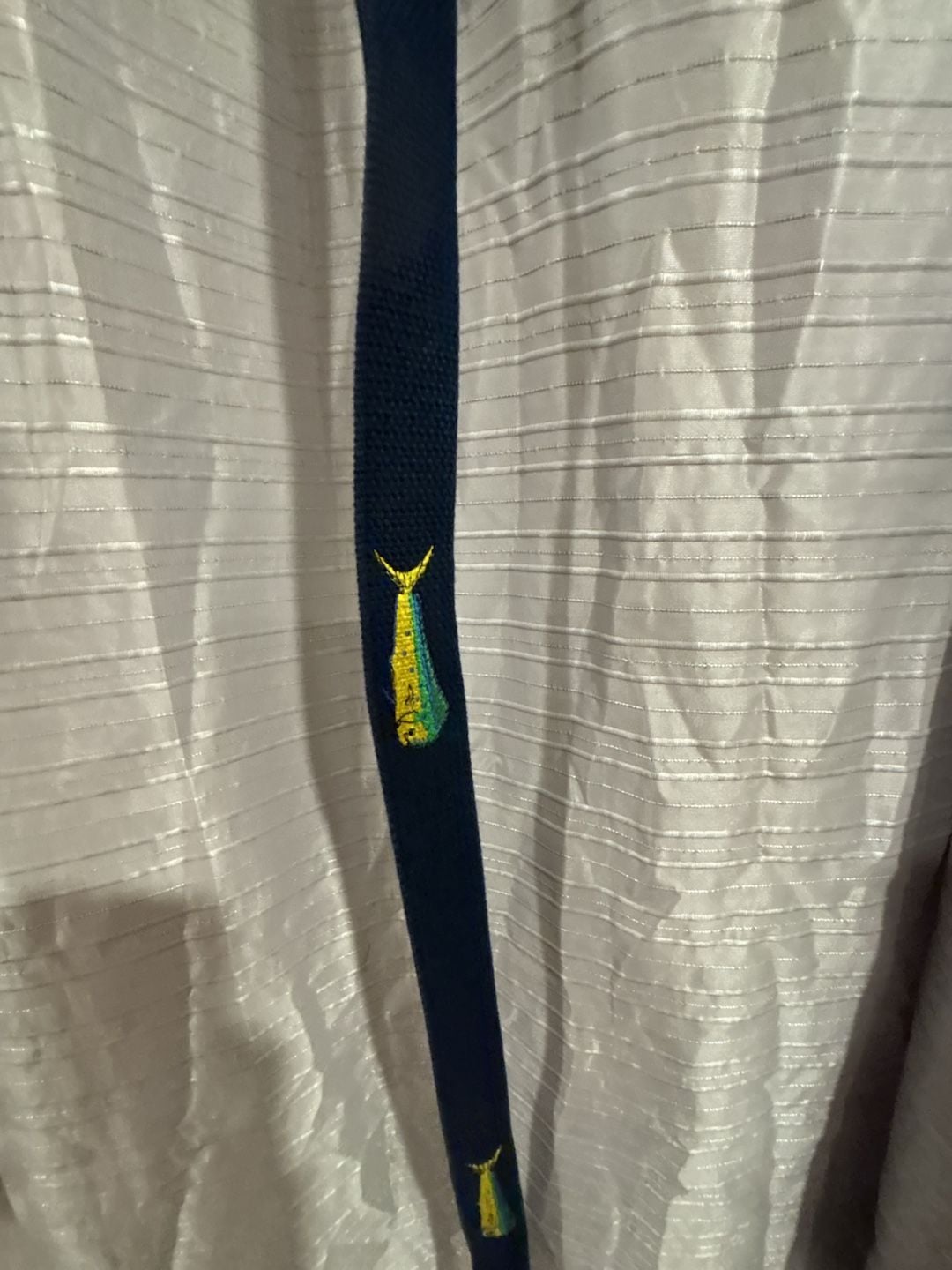Guy Harvey Embroidered Mahi Fish Belt Size 40 Blue 4