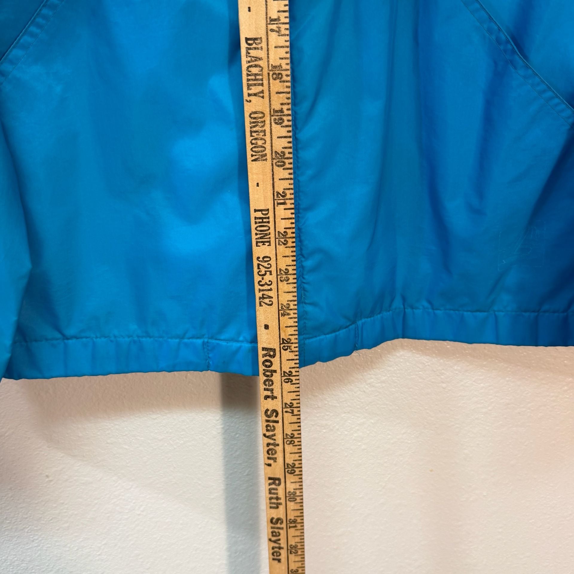 Pacific Trail Windbreaker Jacket Size M Blue Full Zip Vintage 7