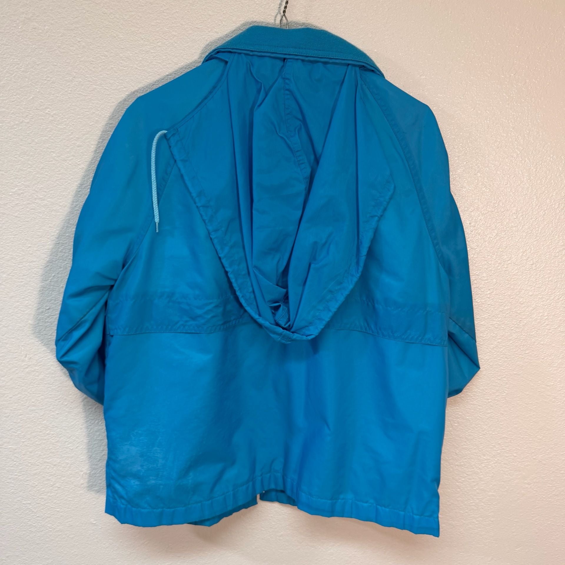 Pacific Trail Windbreaker Jacket Size M Blue Full Zip Vintage 8