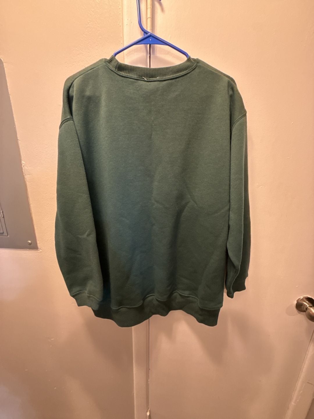 Cherokee Crewneck Sweatshirt Size XL Dark Green Embroidered Spellout 6