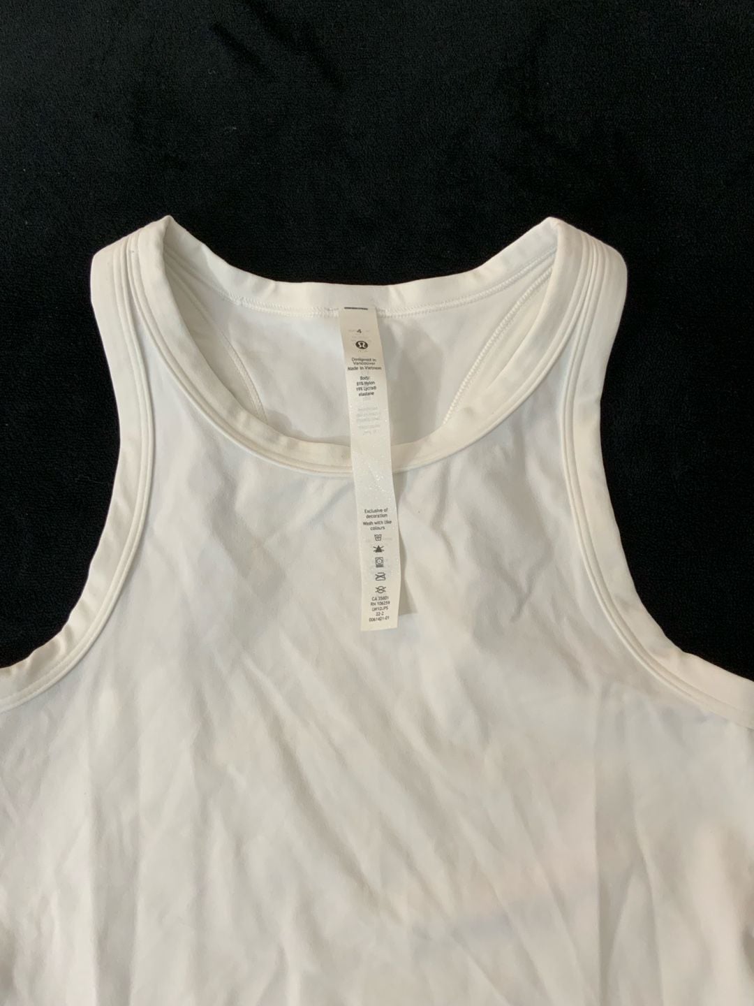 Lululemon Align Hip-Length Racerback Size 4 White Tank Top 4