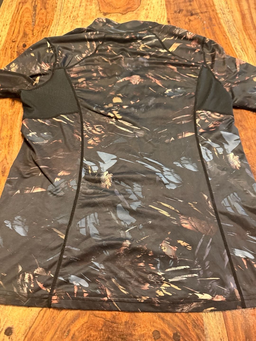 Orage Long Sleeve 1/2 Zip Pullover Size XL Multi Abstract Print Base Layer 7