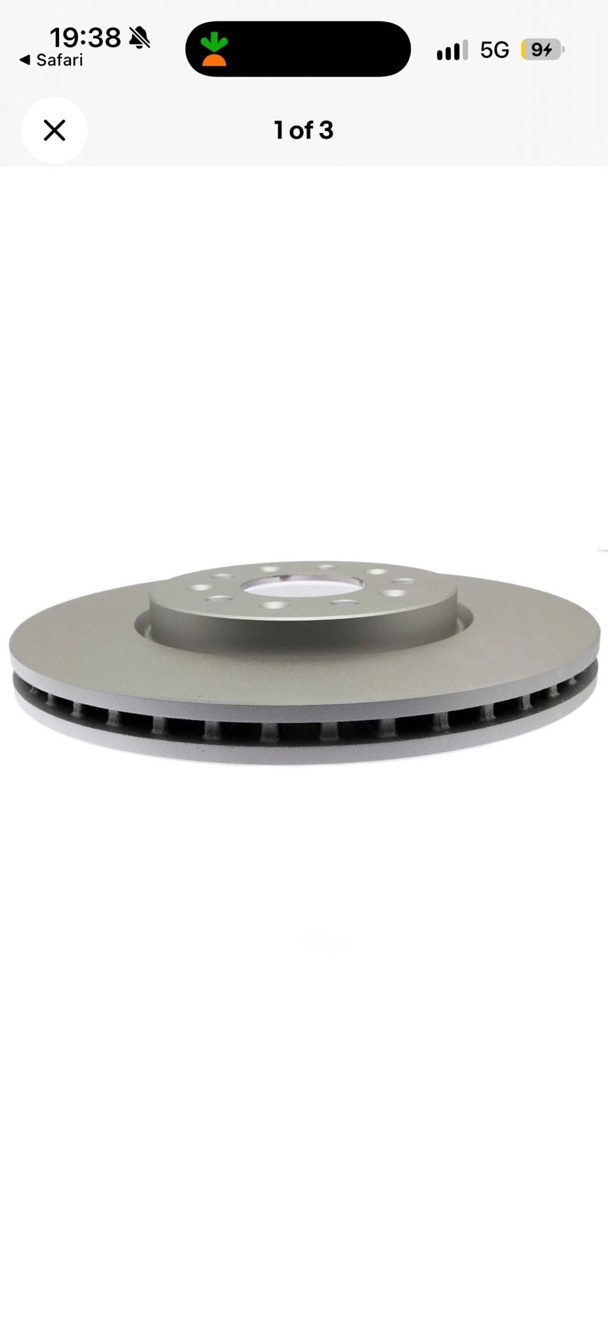 Disc Brake Rotor-Element3 Coated Raybestos 582033FZN (Set of 2) 2