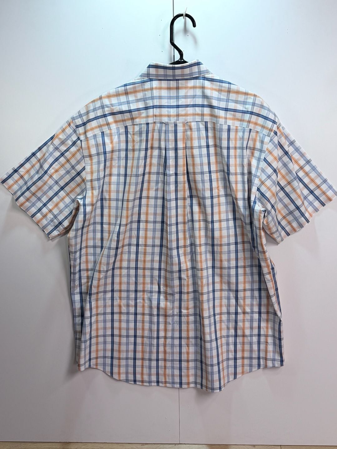 Orvis Button Down Shirt XL Plaid Short Sleeve Cotton 3