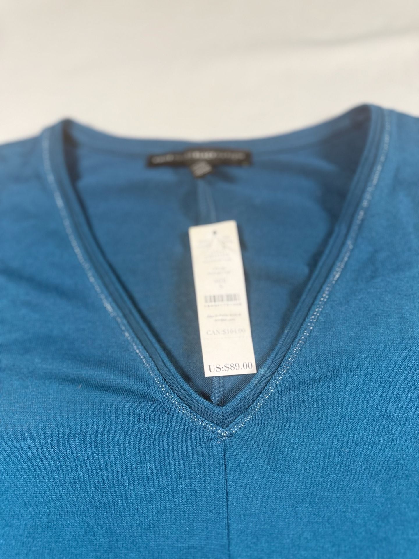 White House Black Market Soft Dolman Tunic Small Midnight Teal NWT $89 7