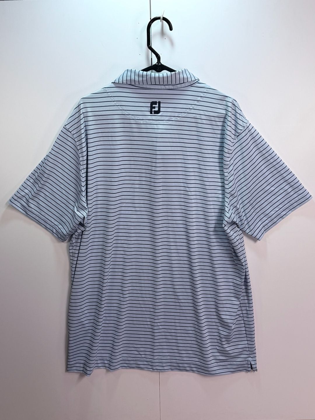 FootJoy Athletic Fit Golf Polo Size 2XL Blue Striped 3