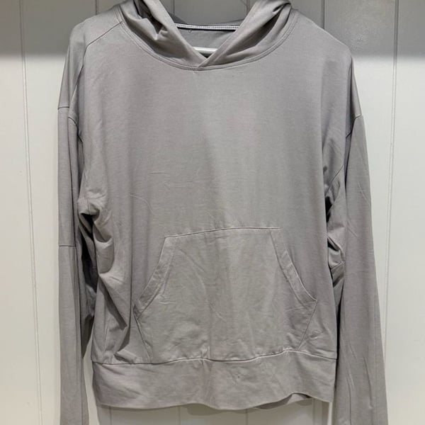 Fundamental Coast Hoodie Size S Gray Pullover Sweatshirt