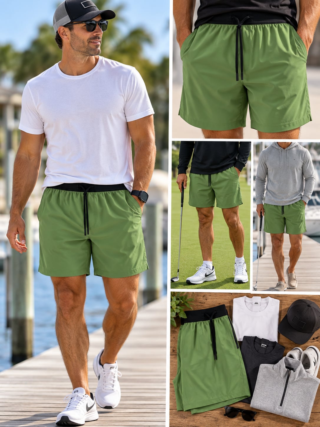 NWT VRST Elevate Unlined Shorts Sz XXL - Fern Olive Athletic Gym $58 3