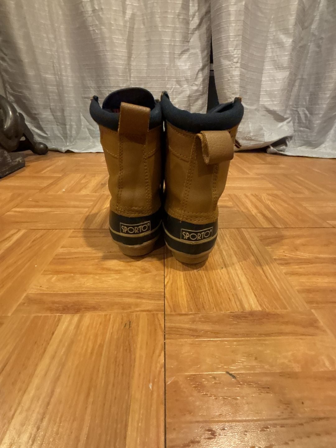 Sporto Kennebunk Duck Boots Size 8 Tan Black Thermolite Insulated 5