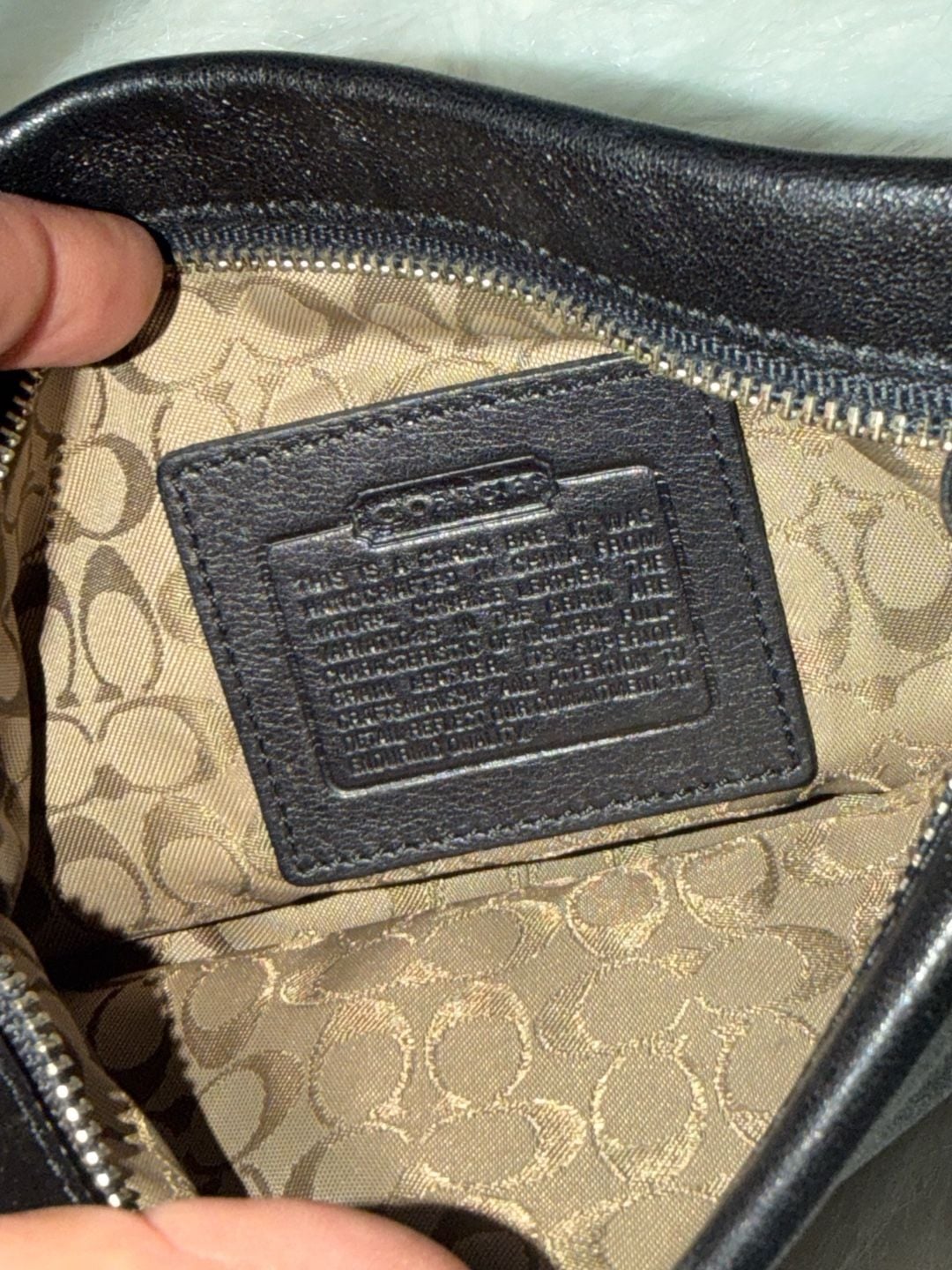 Vintage Coach Black Leather Mini Bag And Card Holder Set 5