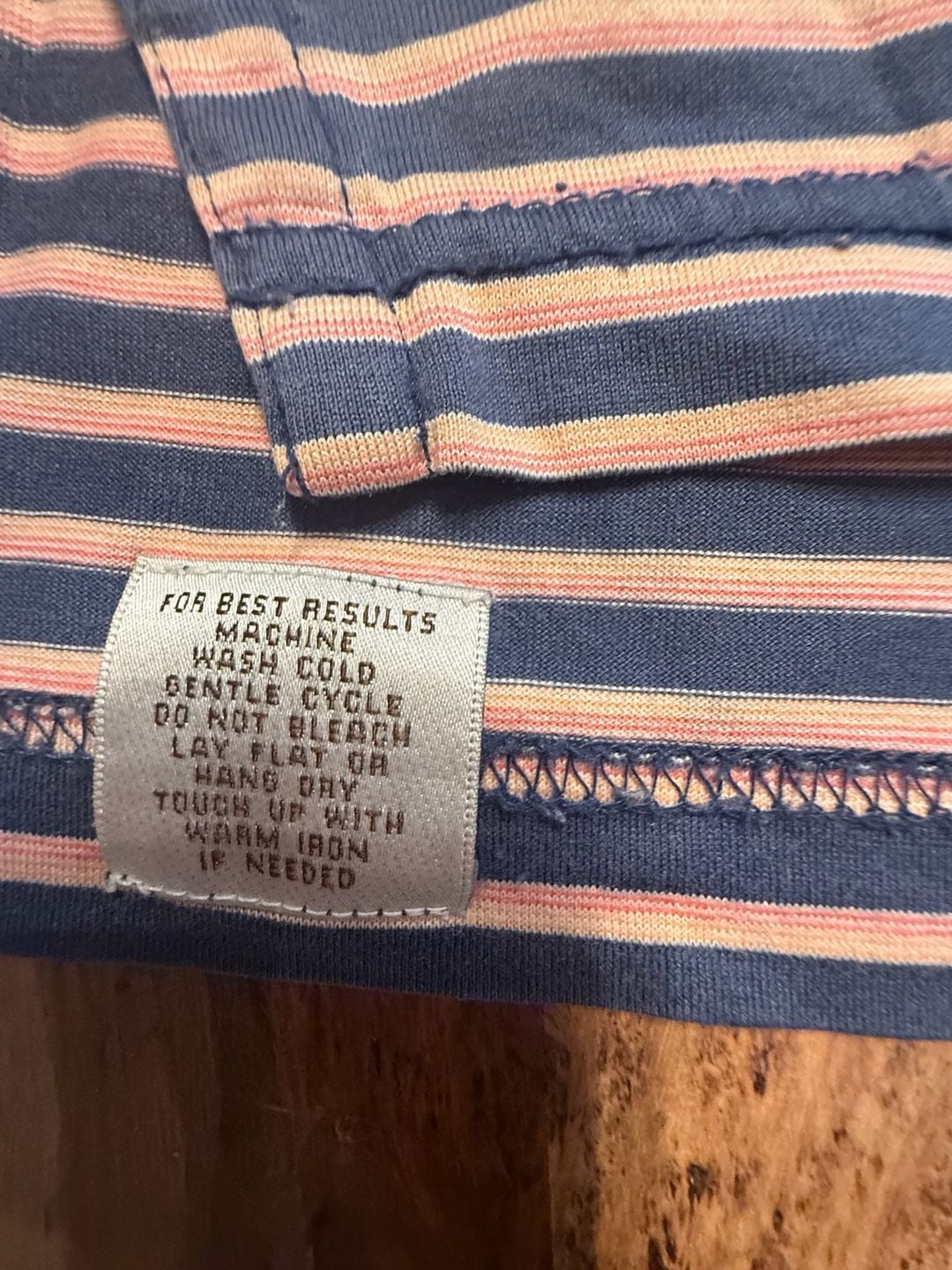Peter Millar Striped Polo Shirt Size L Blue Pink 3