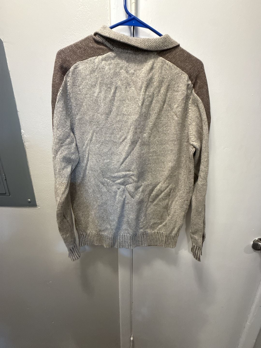 Trash Nouveau Toggle Sweater Size M Tan Brown Collar 6