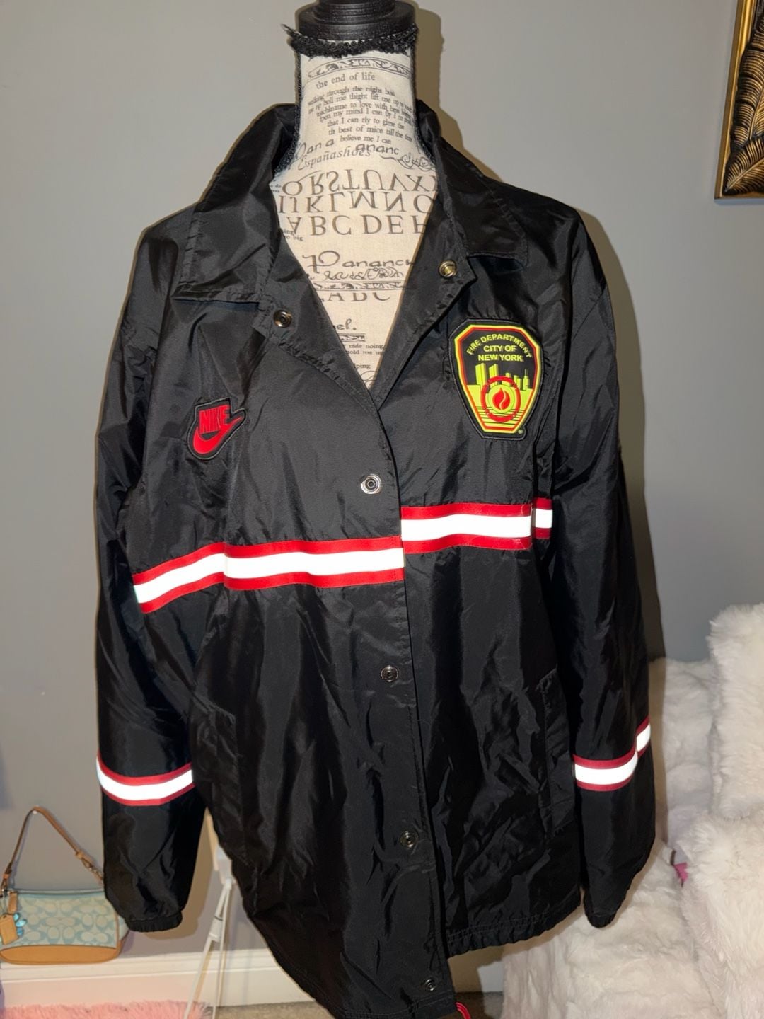 Nike Fdny Coaches Jacket Black 2