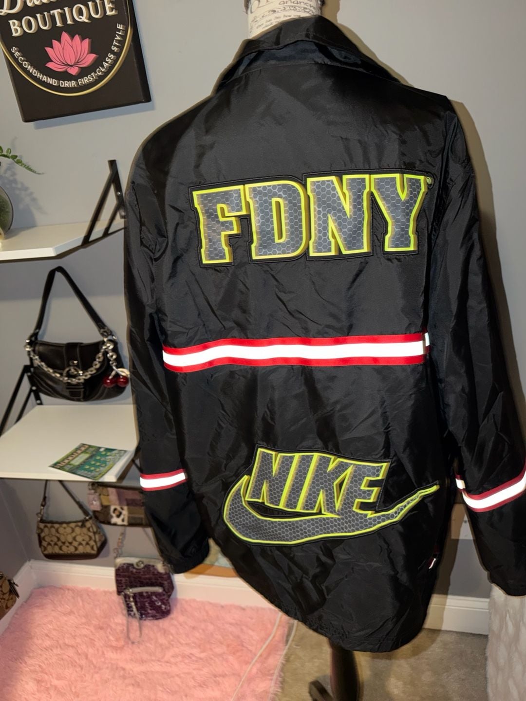 Nike Fdny Coaches Jacket Black 4