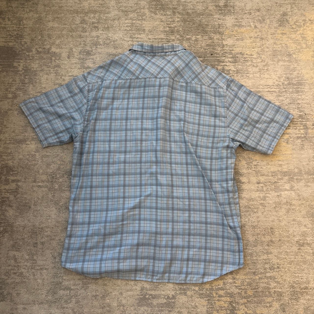 Vintage 2000s Hurley International Short Sleeve Button Down Plaid Shirt XL Blue 4