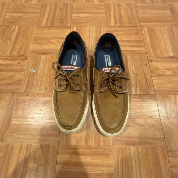 Sebago Docksides Boat Shoes Brown Leather